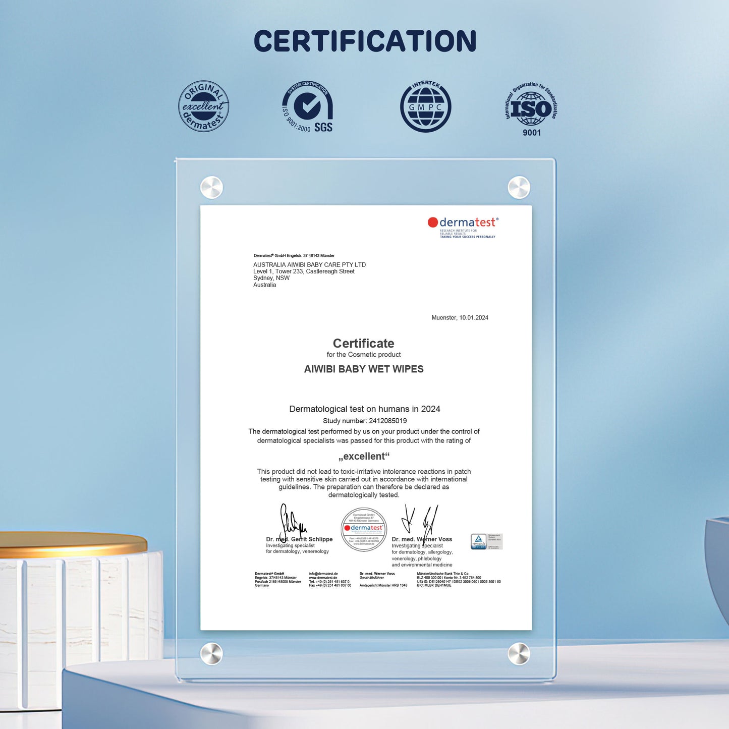 100% Biodegradable Toilet Wipes