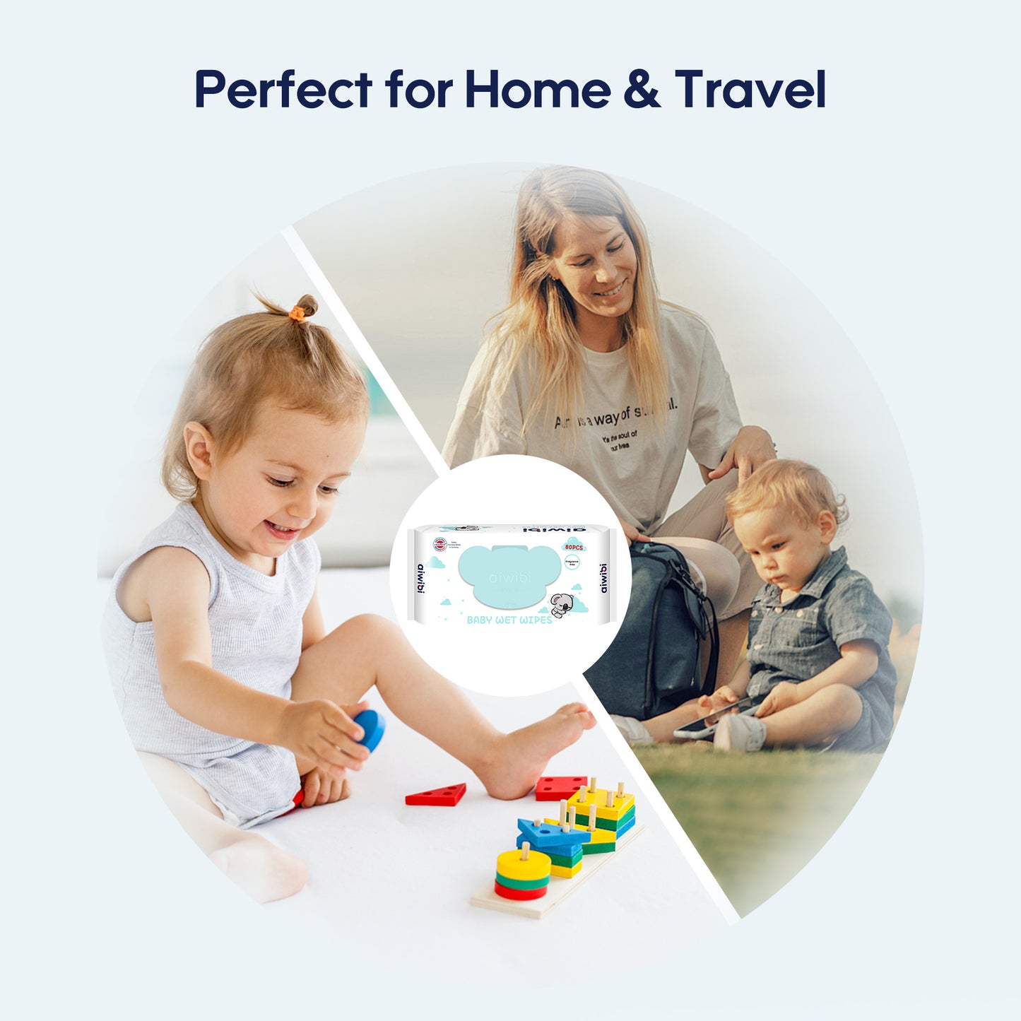 Gentle Soft Sensitive Care Fragrance free Koala Wipes