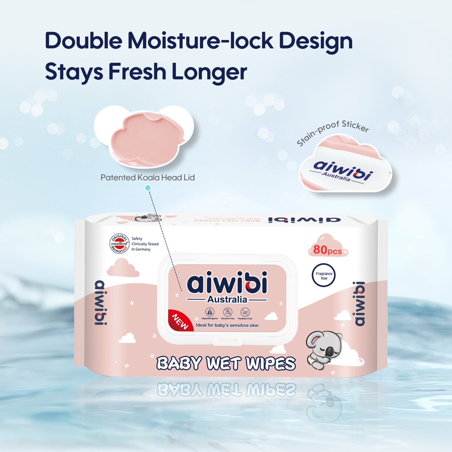 Gentle Soft Sensitive Care Fragrance free Wipes