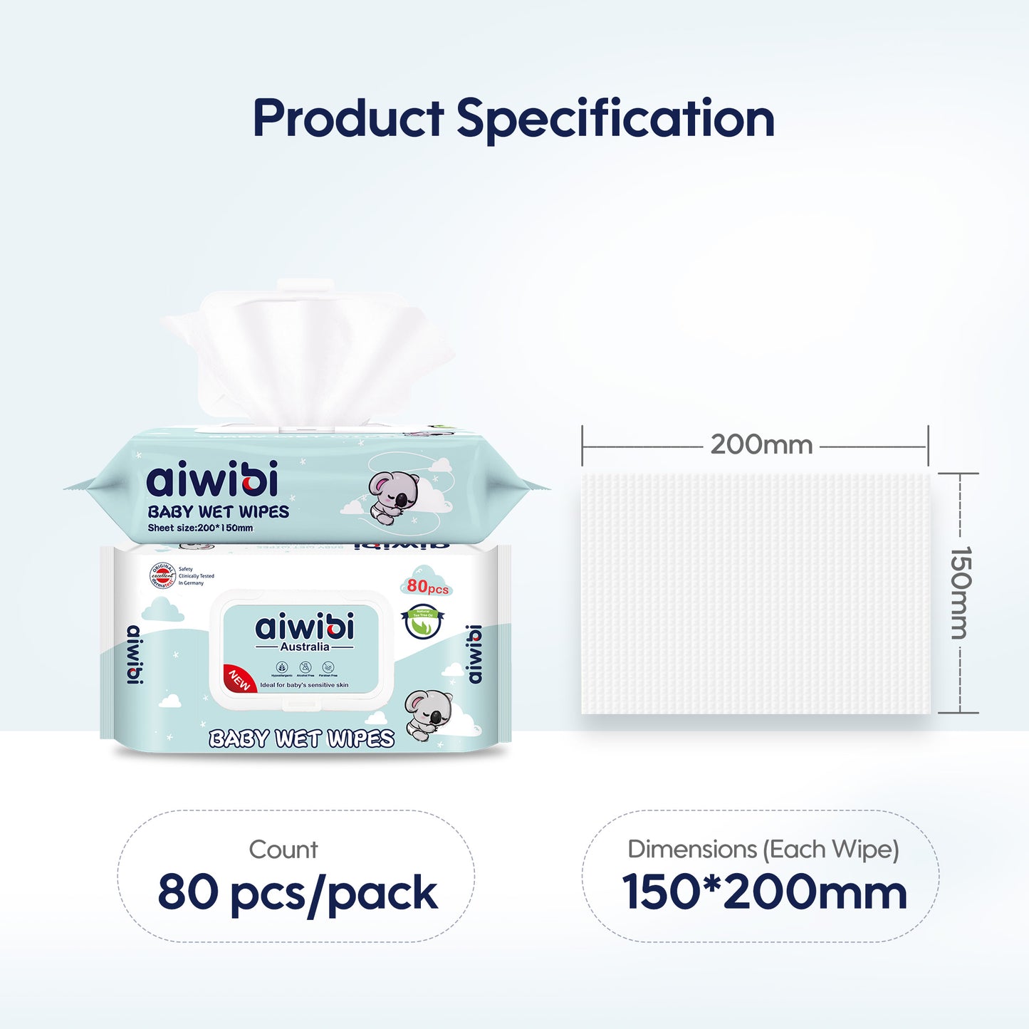 Gentle Soft Sensitive Care Natural Tea Oil Wipes