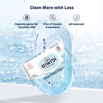 100% Biodegradable Toilet Wipes