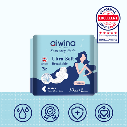 Aiwina Ultra Soft Breathable Extra Long Sanitary pads