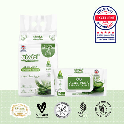 Fresh Organic Care Aloe Wipes
