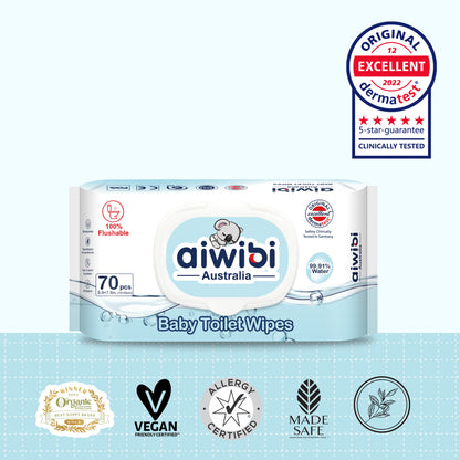 100% Biodegradable Toilet Wipes