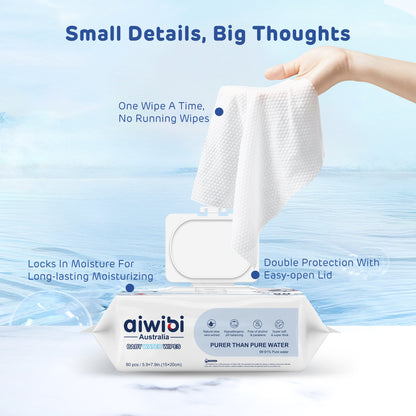 99.91% Pure Water D-Panthenol Wipes