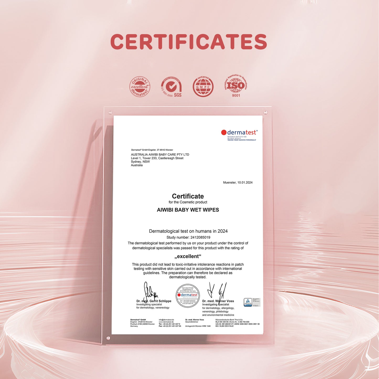 Gentle Soft Sensitive Care Fragrance free Wipes