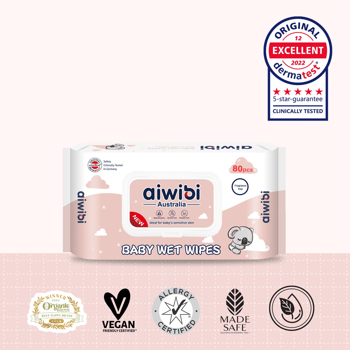 Gentle Soft Sensitive Care Fragrance free Wipes