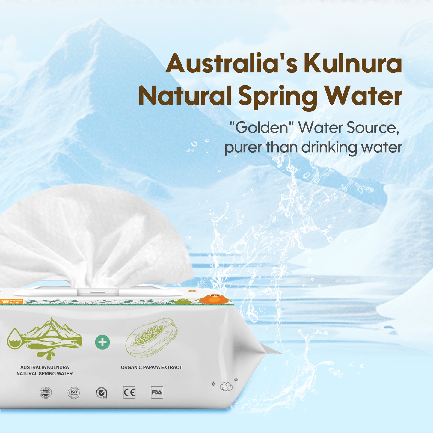 Fresh Organic Care Papaya Wipes