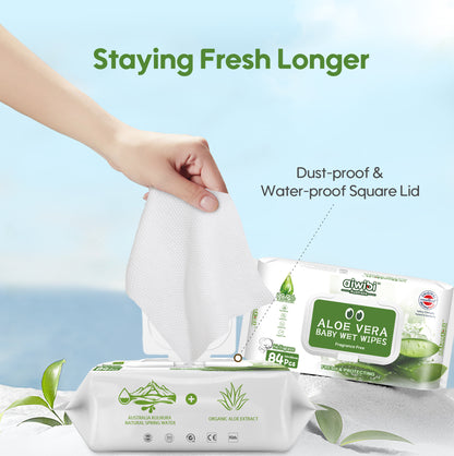 Fresh Organic Care Aloe Wipes