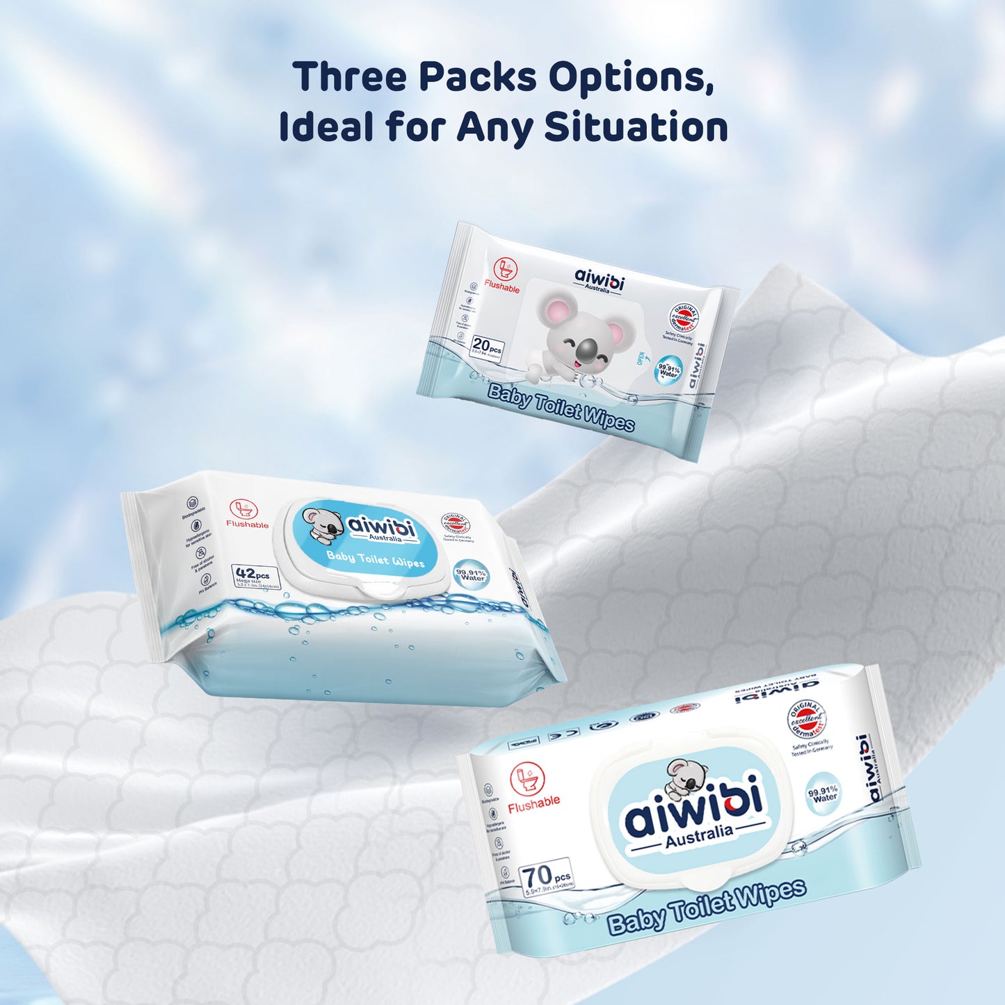 100% Biodegradable Toilet Wipes