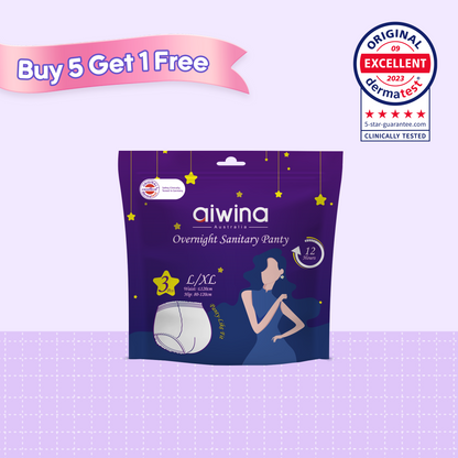 Buy 5 Get 1 Free | Aiwina Overnight Sanitary Panty