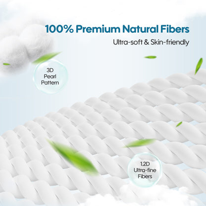 Aiwibi newborn diapers made with 100% premium natural fibers, gentle on newborn sensitive skin.