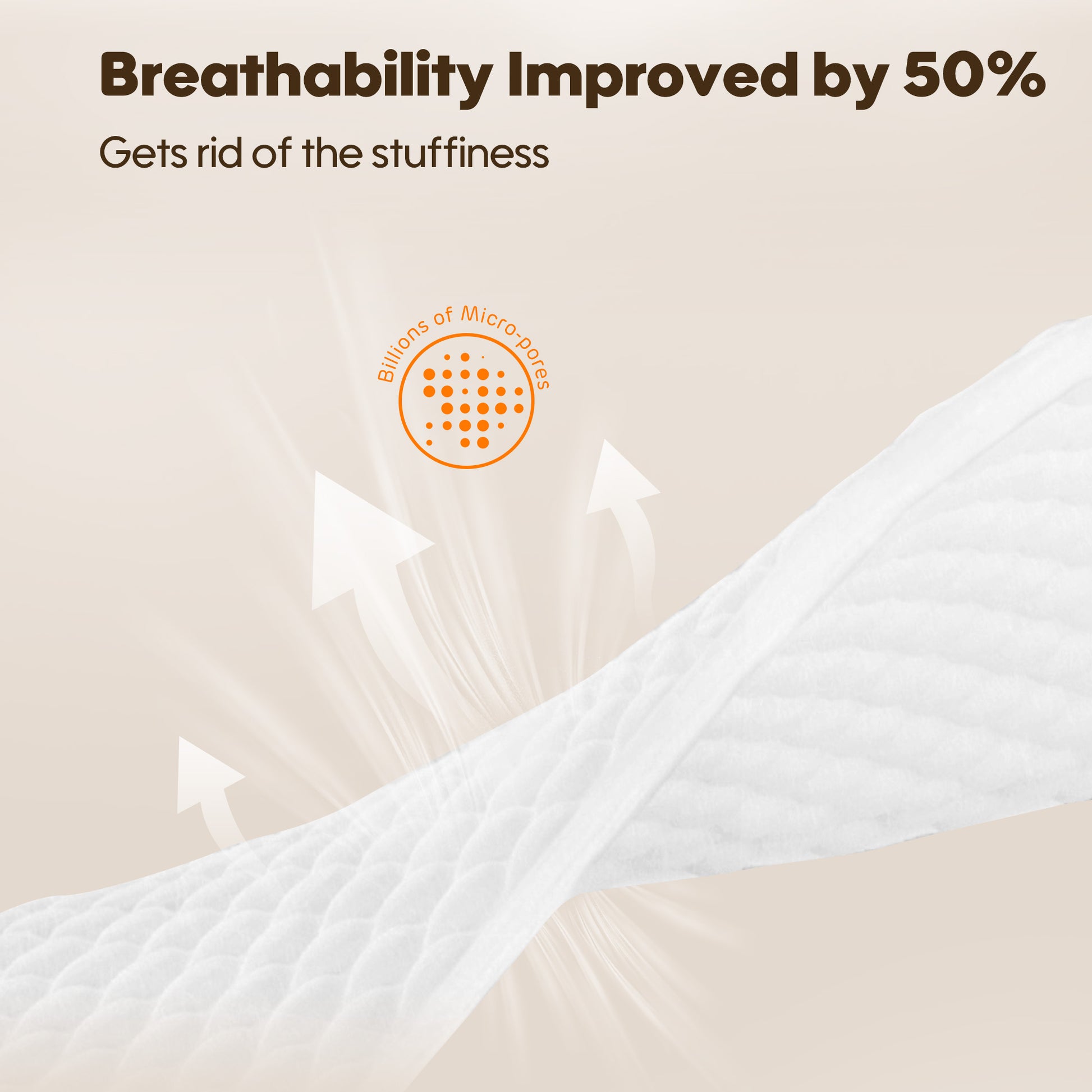 Aiwibi Ultimate Comfort breathable diaper pants with 50% better airflow to prevent diaper rash.