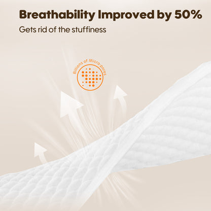 Aiwibi Ultimate Comfort breathable diaper pants with 50% better airflow to prevent diaper rash.