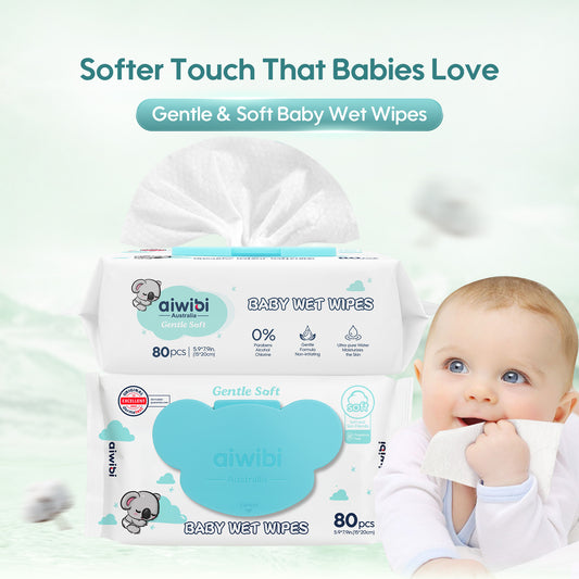 Gentle Soft Sensitive Care Fragrance free Koala Wipes